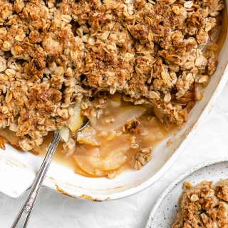 Easy Pear Crisp [Vegan Pear Crumble]