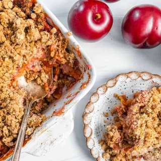 Vegan Plum Crisp