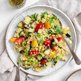 Vegan Greek Millet Salad