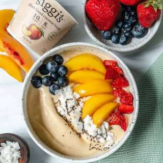 Peaches and Cream Smoothie Bowl