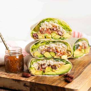 Bean and Rice Burrito