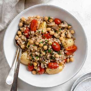 Easy Farro Recipe with Roasted Vegetables