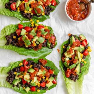 Vegan Black Bean Lettuce Wraps