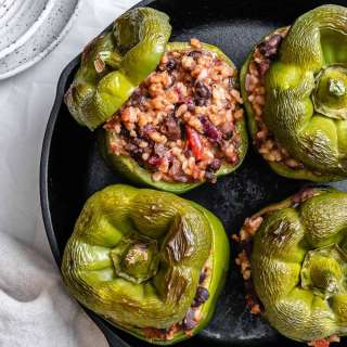 Southwest Vegan Stuffed Peppers