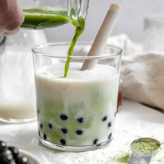 Matcha Boba Tea (Green Milk Tea)