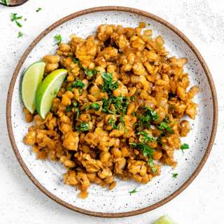 Pan Fried Tempeh with Ginger Soy Sauce