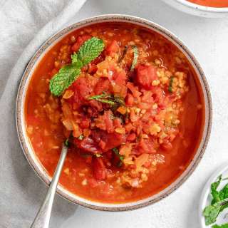 Turkish Roasted Red Pepper and Tomato Soup