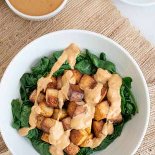 Tofu with Peanut Sauce