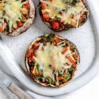 Portobello Mushroom Pizzas
