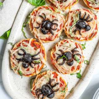 Halloween Spider Bagel Bites