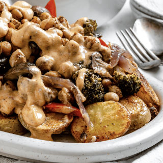 Healthy Roasted Potato Salad