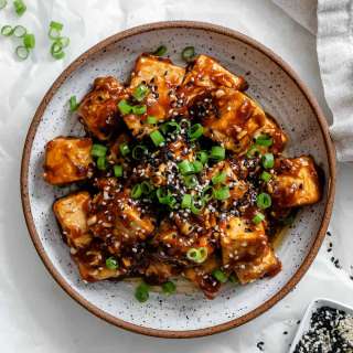 Sticky Sesame Tofu