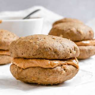 Vegan Peanut Butter Cookies [With Filling| Sandwich Cookies]