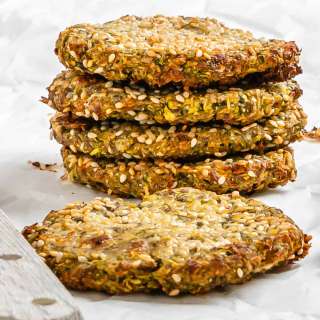 Vegan Baked Zucchini Fritters