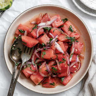 Watermelon Basil Salad
