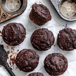 Chocolate Chocolate Chip Muffins