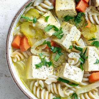 Vegan Chicken Noodle Soup [Stove, Instant Pot, Crockpot]