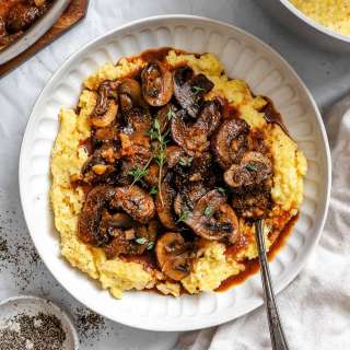 Creamy Polenta with Mushrooms