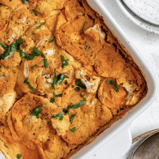 Healthy Vegan Cauliflower Casserole