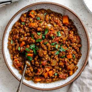 Quick Curried Lentils [Stove, Crockpot, IP]