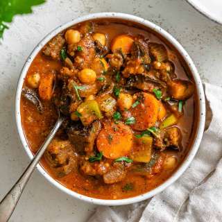 Eggplant Stew [With Tomatoes + Chickpeas]