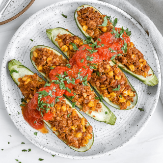 Vegan Zucchini Boats