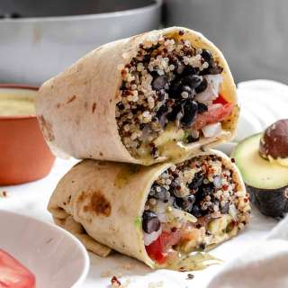 Quinoa Black Bean Burritos