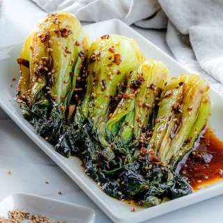 Baby Bok Choy with Soy Sauce and Garlic
