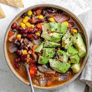 Quick Mexican Bean Soup [Stove + Crockpot]