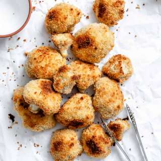 Breaded Cauliflower [Baked + Air Fried]