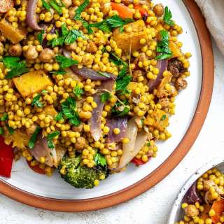 Roasted Pumpkin Couscous Salad [Hot or Cold]