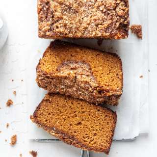 
Paleo Pumpkin Bread with Streusel Topping