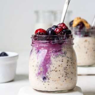 
Overnight Oats with Frozen Fruit