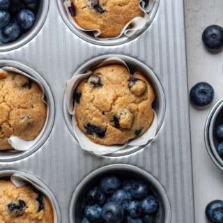 
Cassava Flour Blueberry Lemon Muffins (Gluten Free)