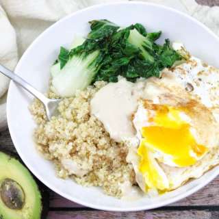 Savory Quinoa Breakfast Bowl With Egg