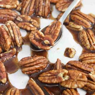 Maple Candied Pecans (Oven Roasted & Gluten-Free)