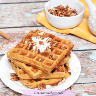 Gluten-Free Pumpkin Pecan Waffles