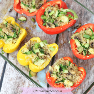 Spicy Quinoa Stuffed Peppers
