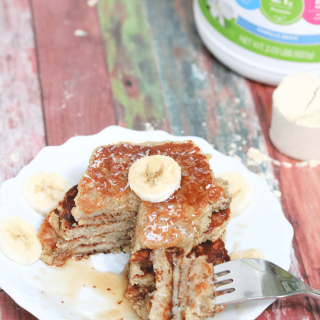 Almond Flour Banana Protein Pancakes