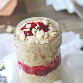 Dairy-Free PB&J Overnight Oats
