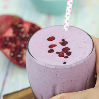 High Protein Pomegranate Smoothie (Dairy-free)