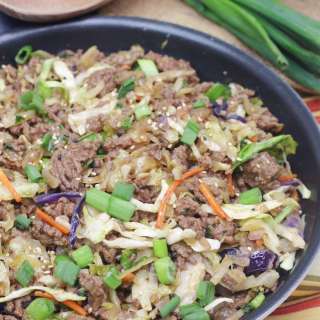 Gluten-Free Inside Out Egg Roll Skillet