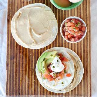 Hummus Tostadas Recipe