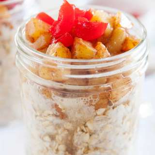 Pineapple Upside Down Overnight Oats