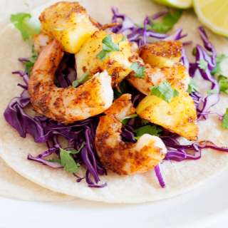 10-minute Pineapple Shrimp Tacos