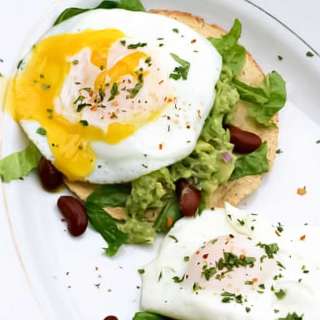 Guacamole and Egg Tostadas