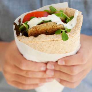 Falafel Pita Sandwich with Tzatziki