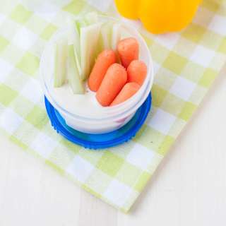 Easy Veggie Cups with Ranch Dressing