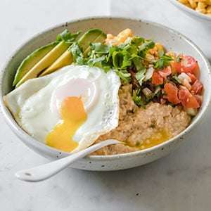 Savory Oatmeal with Summer Vegetables