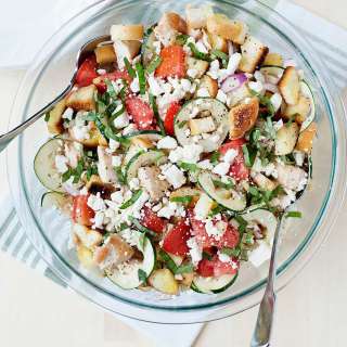 Greek Panzanella Salad